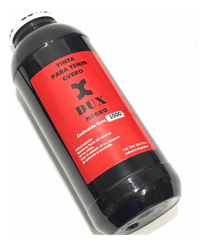 Tinta Dux Para Teñir Cueros 1000cc. Negro