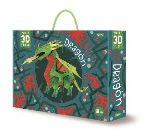 Puzzle 3d Y Libro Dragón  Caja  G. Pesavento Manolito Books