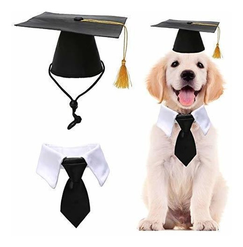 Caps De Graduación De Mascotas Con Corbata De Corbata Xr4gt