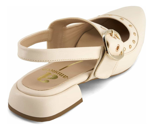 Zapato Mule 3754641ve Transpirable Ojal Metal Tachas Hebilla