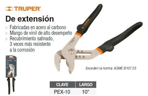 Imagen 5 de 6 de Pinza Pico De Loro Truper 10\' Pex 10