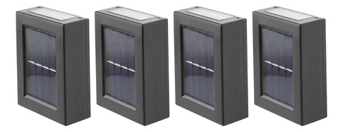 4x Lámpara De Pared Con Energía Solar Decoración Moderna