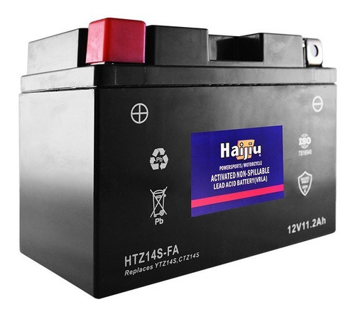 Imagen 2 de 4 de Bateria Haijiu Ytz14s Bmw R1200gs Fz1 Adventure - Sti Full