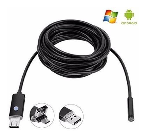 Câmera Sonda Endoscópio Boroscópio Usb 10m Celular Notebook