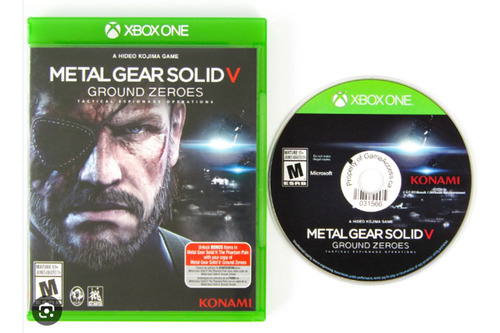 Metal Gear Solid V Ground Zeroes Juego Xbox One Fisico