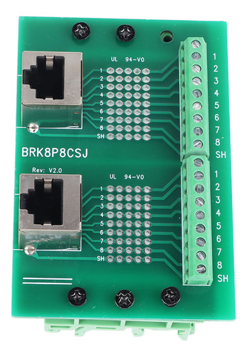 Placa De Conexión Ethernet 8p8c, Transmisión Rápida Din