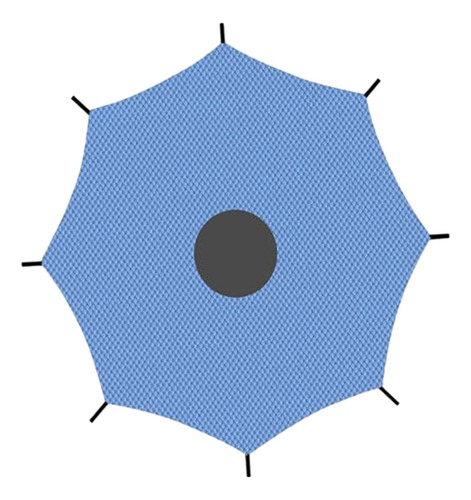 . Lona De Sombra Para Trampolín, Protección Solar 10 Pies