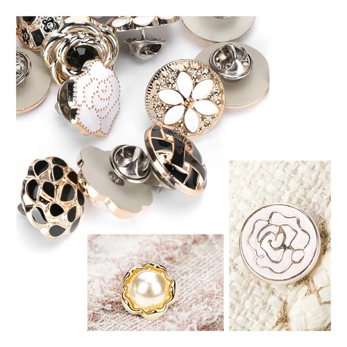 Botones De Broche Para Camisa De Mujer, 30 Botones