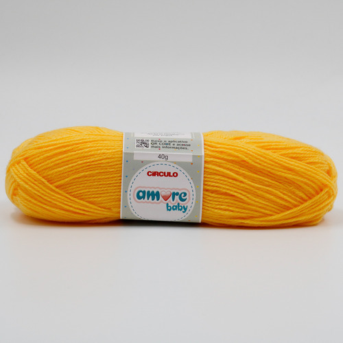 Lana Para Tejer Amore Baby Bebe X 200gr Por Color 5 Ovillos Amarillo Oro 1289