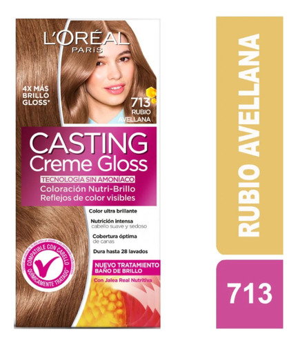 Casting Creme Gloss 713 Rub Avella Jreal Tono Sobre Tono