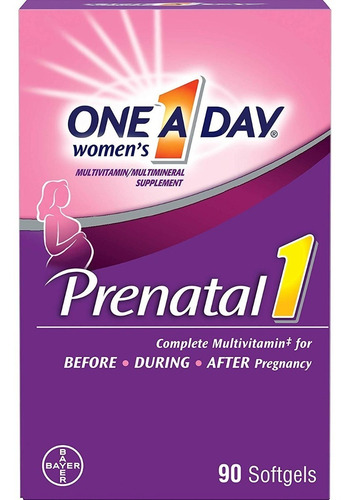 Bayer One A Day Prenatal 1 Multivitamina Desarrollo Fetal 90