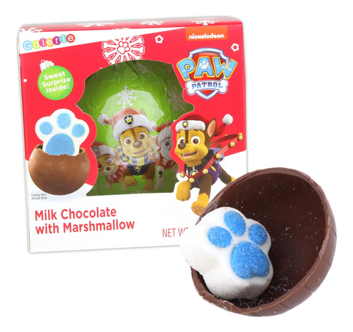 Bola De Chocolate Con Leche De La Patrulla Canina De Navidad