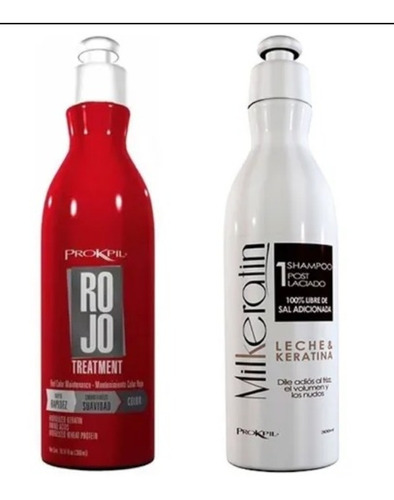 Pack Prokpil Matizador Rojo+shampo Milkeratin1 Con Keratina
