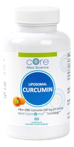 Cápsulas De Curcumina Liposomal Core Med Science, 500 Mg - 