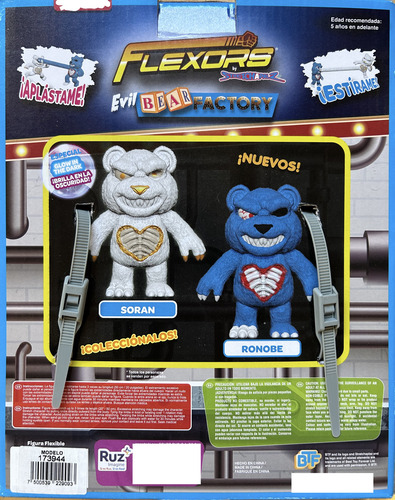 Juguete Flexible Flexor Evil Bear Factory Oso Ronobe Grande