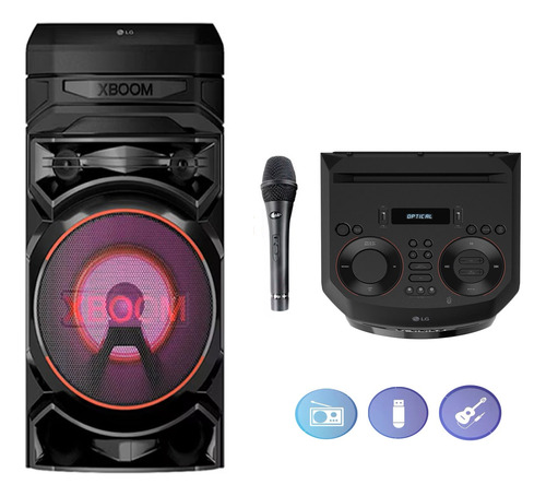 Torre De Sonido LG Rnc5 Xboom Karaoke Lucesmulticolor Dj App