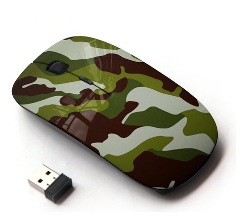 Kawaiimouse [mouse Inalámbrico Óptico 2.4g] Camo Camouflage 