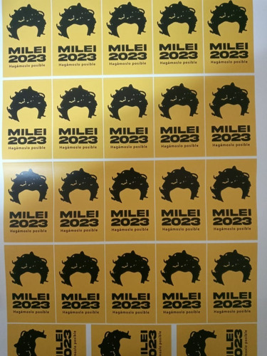 Imagen 2 de 3 de Combo Milei Bandera Gadsden 60x90cm + 10 Calcos Milei 2023