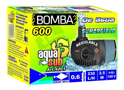 Bomba De Agua Mini Sumergible 0.6m. Fuente Acuario  4201