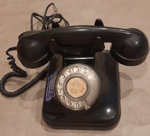 Telefonia Negro Vintage De Entel