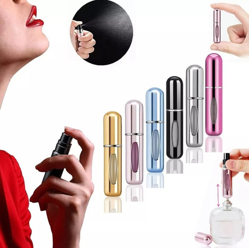 Perfumero Recargable De Viaje 6 Pack Kit Rellenable