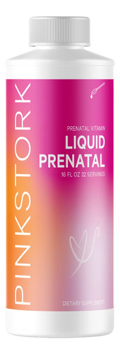 Pink Stork Vitaminas Prenatales Lquidas: Mezcla Orgnica De A