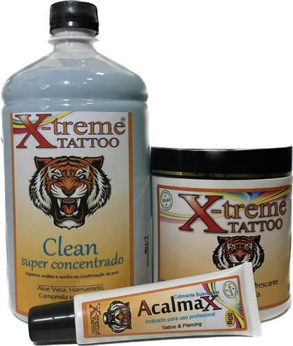 Kit Clean Concentrado1lt+vaselina Premium 400g+acalmax 30g 