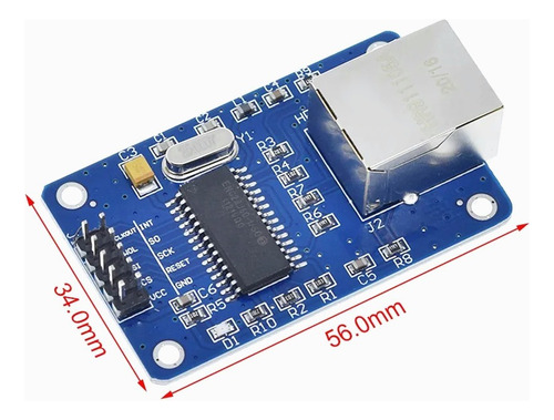 Enc28j60 Modulo Lan Red Ethernet Spi Arduino