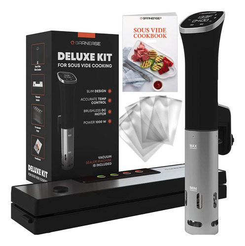 Sous Vide - Kit De Cocina Todo En Uno: Circulador De Inmersi