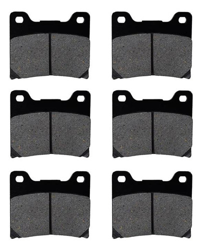 3 Pares De Pastillas De Freno Para Yamaha Fj600 Fzr600 Fz700