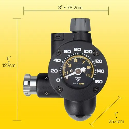 Inflador Y Medidor De Co2 Topeak Airbooster G2, Negro, Talla