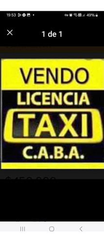 Vendo Licencia De Taxi Caba 