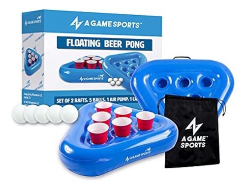 A Game Sports Pool Pong Rack, Perchero Inflable Flotante Par