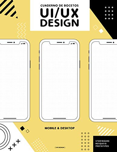 Cuaderno De Bocetos Ui Ux Design: Portatil De Prototipos De