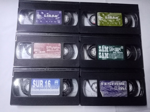 Lote De Vhs Originales Rock Nacional Liran Roll Banda Bostik (Usado)