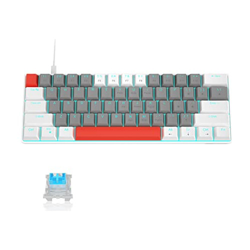 Magegee Mk-mini 60% Teclado Mecánico De Juego, 61 4zr58