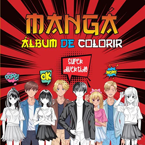 Libro Manga - Album De Colorir