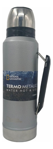Termo Metalico 1200ml Gris National Geographic