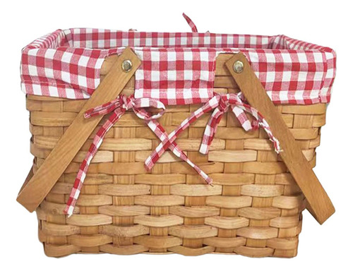 Cesta De Picnic, Cesta De Flores Con Forro, Cesta De Pan L