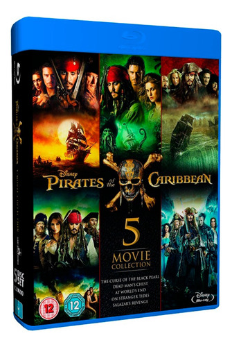 Colección Piratas Del Caribe - Bluray Bd25, Latino