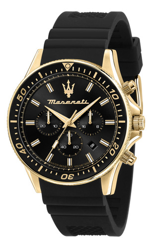 Reloj Maserati R8871640001 Sfida Cronógrafo-negro