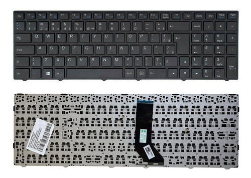 Teclado Para Positivo Vaio Fit 15s Vjf154f11x Vjf155f11x Br Cor Preto Idioma Português Brasil