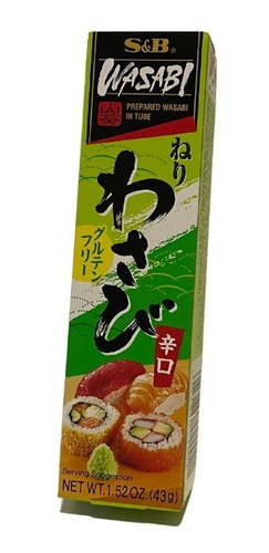 Wasabi Neri Raiz Forte Pimenta Japonesa Em Pasta S&b 43g
