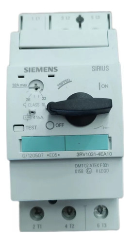 Disjuntor Motor Siemens 3rv1031-4ea10 Regulagem 22-32a