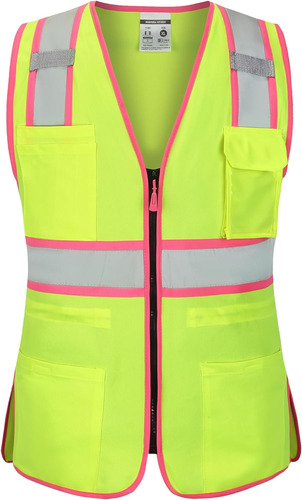 Hi Vis - Chaleco De Seguridad Para Mujer, Chaleco De Constru
