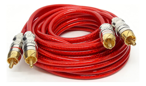 Cabo Rca X Rca Som Blindado 3 Metros Profissional