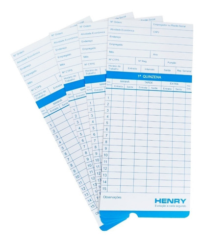 Cartão De Ponto Original Henry Vega E Biash - Pct 100