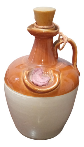 Antiga Garrafa Whisky Vazia Em Porcelana Com Tampa (Usado)