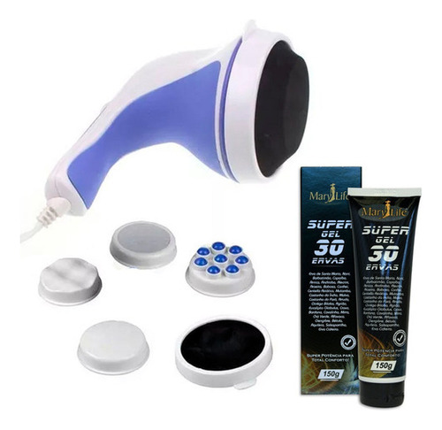 Massageador Orbital Relax Spin Tone 110v E Gel 30 Ervas