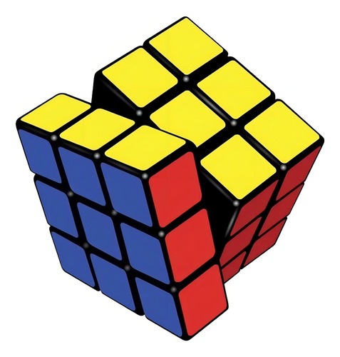 Cubo Magico Didactico Tradicional Juego Color de la estructura Negra
